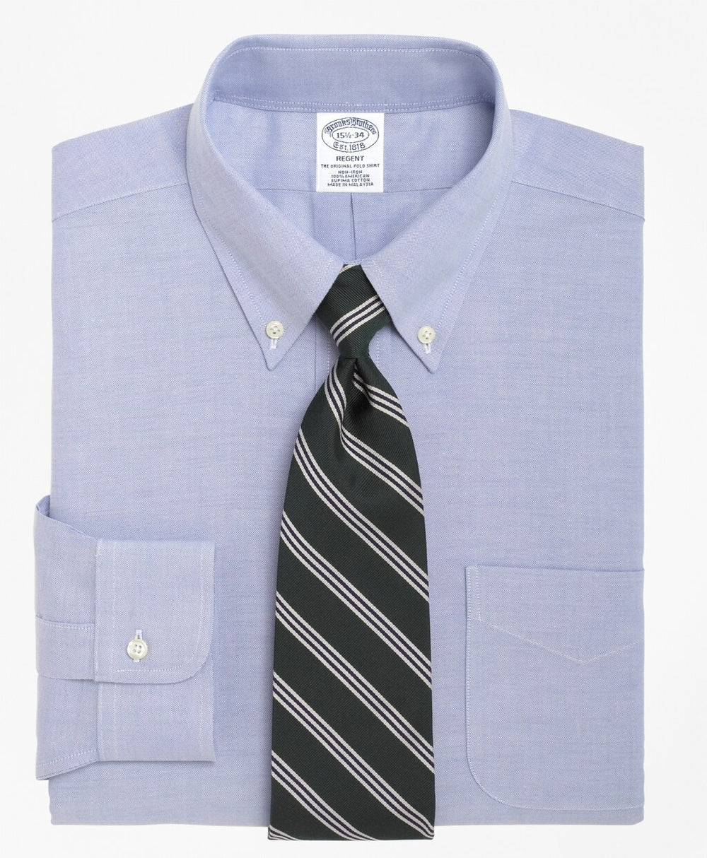 BrooksCool® Regent Fitted Dress Shirt, Non-Iron Button-Down Collar