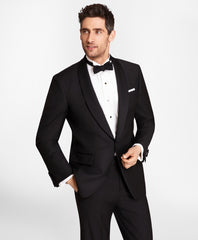 One-Button Shawl Collar Tuxedo Jacket