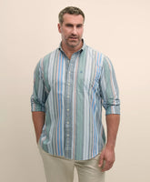 Big & Tall Friday Shirt Poplin Awning Stripe