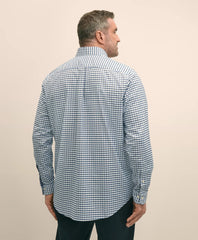 Checked Shirt Big & Tall Stretch Cotton Non-Iron Oxford Polo Button Down Collar