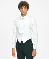 Black Fleece Formal Vest in Cotton Pique