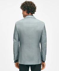 Black Fleece Shawl Collar Dinner Jacket in Silk Hopsack