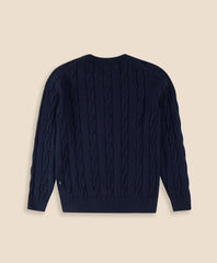 Boys Cotton Cable Sweater