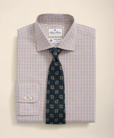 Brooks Brothers X Thomas Mason® Cotton English Collar Checked Dress Shirt