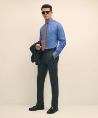 Brooks Brothers x Thomas Mason® Cotton Poplin Ainsley Collar Striped Dress Shirt