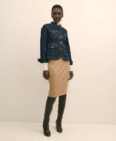 Camel Hair Pencil Skirt