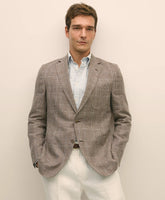 Classic Fit Linen-Silk-Cotton Check 1818 Sport Coat