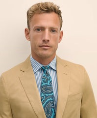 Classic Fit Stretch Cotton Twill Suit Jacket