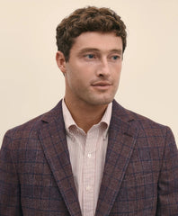 Classic Fit Wool Flannel Plaid Sport Coat