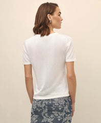 Classic Short-Sleeve Jersey Crewneck Sweater