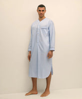 Cotton Broadcloth Striped Nightshirt