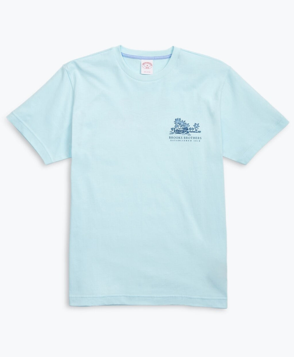 Hawaii-Print Cotton Jersey T-Shirt