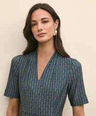 Effortless Knit Dress in Link Print
