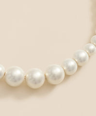 Faux-Pearl Gold-Plated Necklace