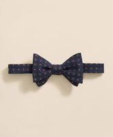 Floral Motif Silk Bow Tie