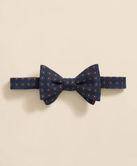 Floral Motif Silk Bow Tie