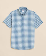 Poplin Short-Sleeve Grid Checks Friday Shirt