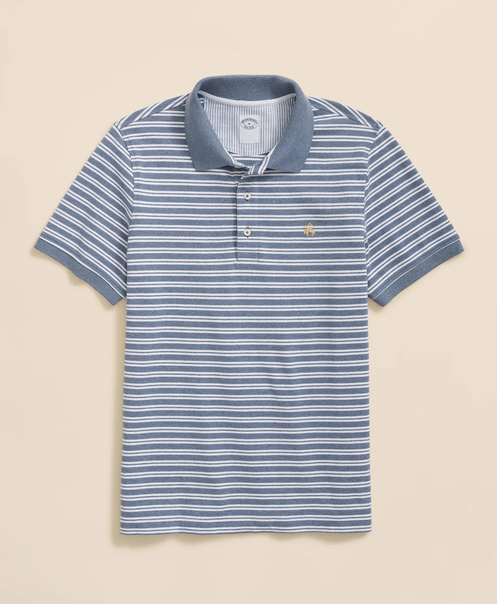 Golden Fleece® Stretch Supima® Cotton Striped Polo Shirt