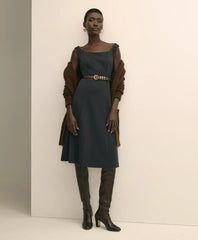 Jersey Scoop Fit-and-Flare Dress