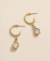 Loni Paul Crystal Teardrop Earrings