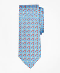 Shark and Surf Board Print Tie