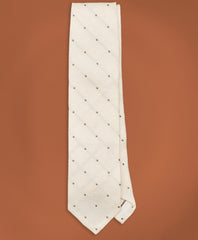 Golden Fleece® Dotted Silk-Linen Tie