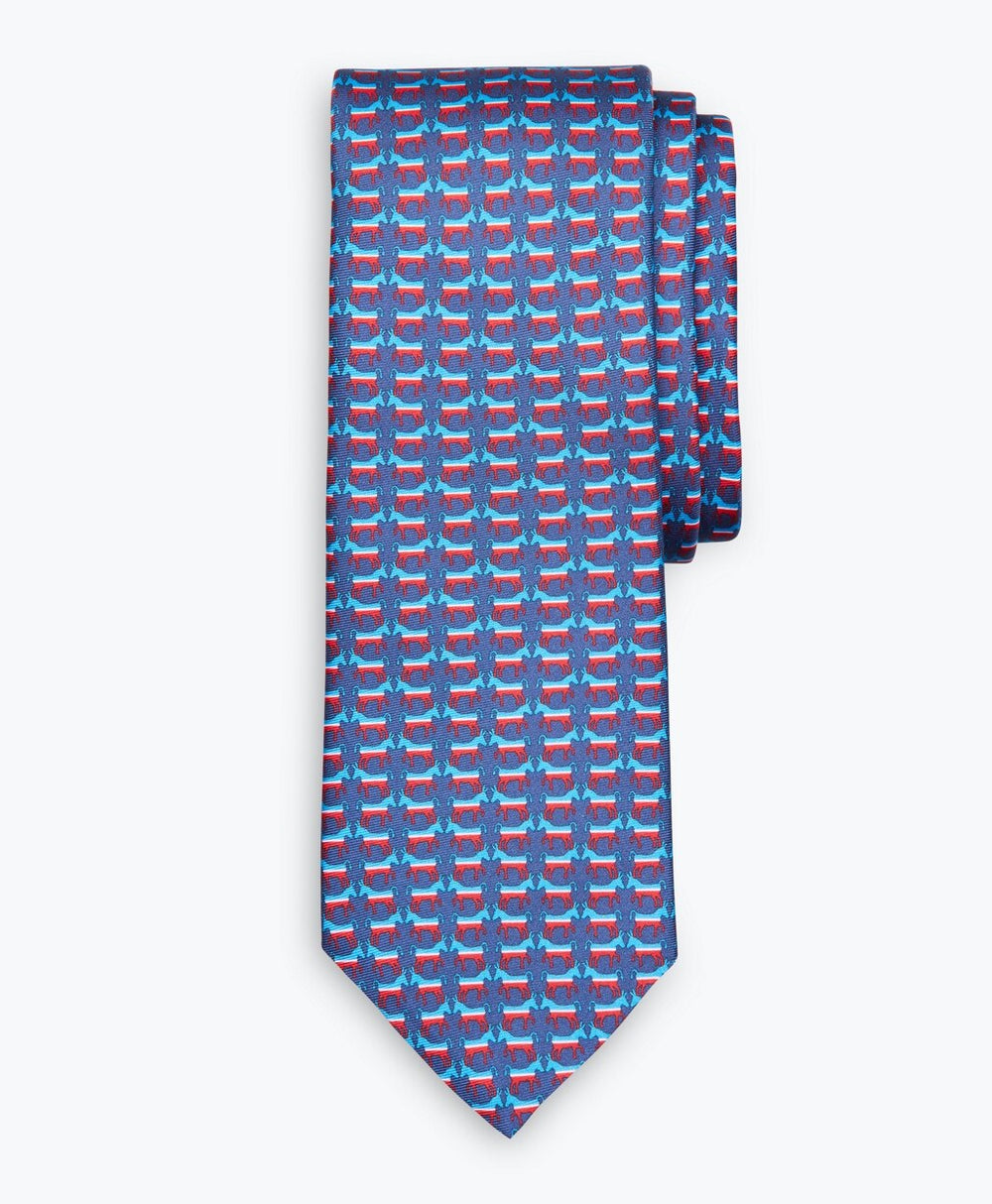 Donkey Motif Print Tie
