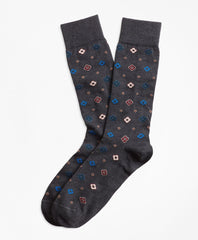 Geometric Print Crew Socks
