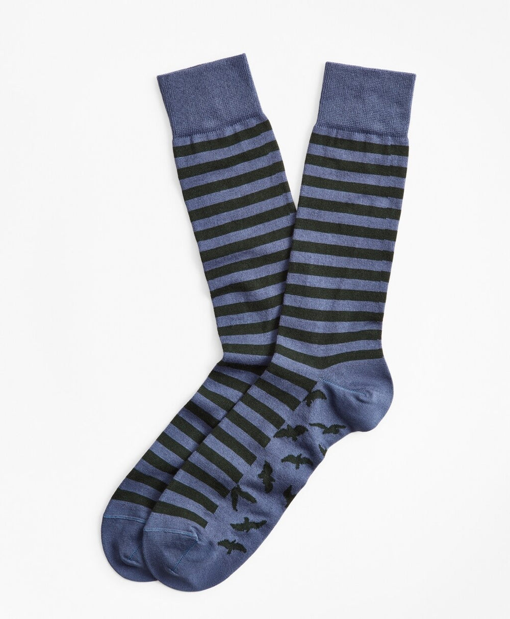 Seagull and Stripe Crew Socks