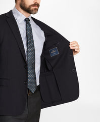 Regent Fit Two-Button Wool Jersey Blazer