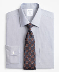 Stretch Regent Fitted Dress Shirt, Non-Iron Narrow Ground Stripe