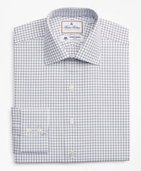 Luxury Collection Regent Fitted Dress Shirt, Franklin Spread Collar Fine Windowpane
