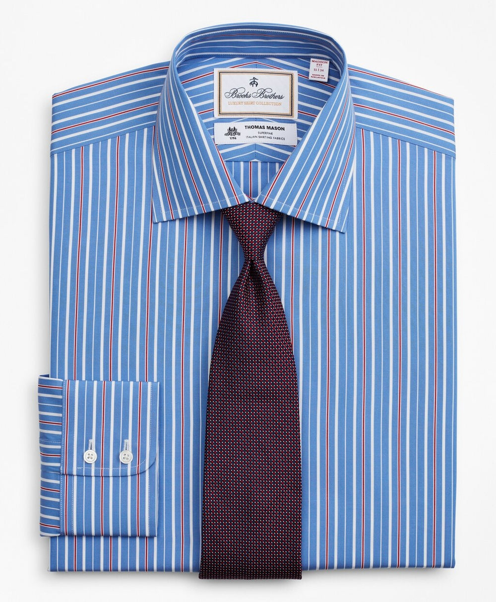 Luxury Collection Madison Classic-Fit Dress Shirt, Franklin Spread Collar Multi-Stripe