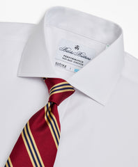 Milano Slim Fit Dress Shirt, Performance Non-Iron with COOLMAX®, English Spread Collar Broadcloth