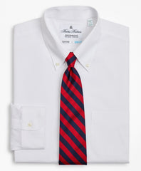 Milano Slim Fit Dress Shirt, Performance Non-Iron with COOLMAX®, Button-Down Collar Twill