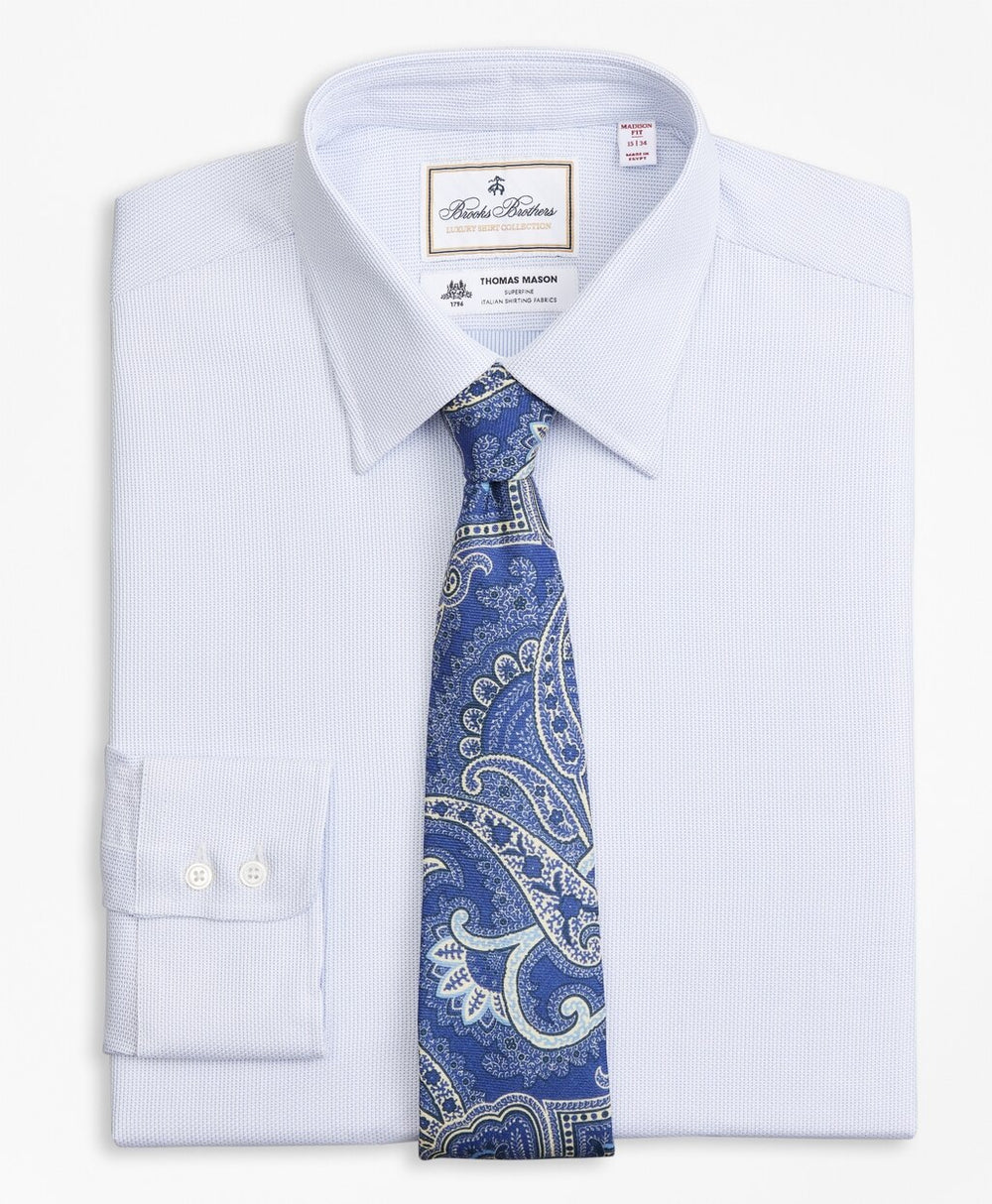 Luxury Collection Madison Classic-Fit Dress Shirt, Franklin Spread Collar Broken Stripe