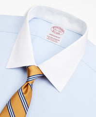 Stretch Madison Classic-Fit Dress Shirt, Non-Iron Pinpoint Contrast Ainsley Collar French Cuff