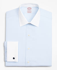 Stretch Madison Classic-Fit Dress Shirt, Non-Iron Pinpoint Contrast Ainsley Collar French Cuff