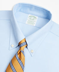 Stretch Milano Slim-Fit Dress Shirt, Non-Iron Royal Oxford Button-Down Collar