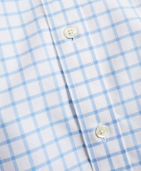 Stretch Madison Classic-Fit Dress Shirt, Non-Iron Twill Short-Sleeve Grid Check