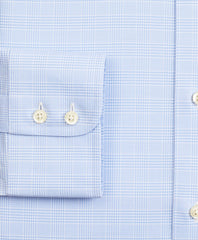 Stretch Madison Classic-Fit Dress Shirt, Non-Iron Royal Oxford Ainsley Collar Glen Plaid