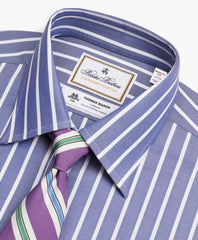 Luxury Collection Madison Classic-Fit Dress Shirt, Franklin Spread Collar Herringbone Wide Stripe