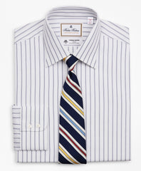 Luxury Collection Madison Classic-Fit Dress Shirt, Franklin Spread Collar Micro-Outline Stripe