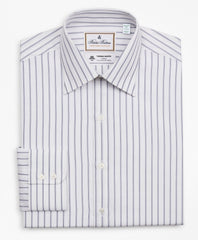 Luxury Collection Milano Slim-Fit Dress Shirt, Franklin Spread Collar Micro-Outline Stripe