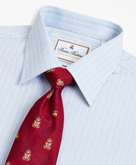 Luxury Collection Milano Slim-Fit Dress Shirt, Franklin Spread Collar Textured Stripe