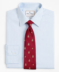 Luxury Collection Milano Slim-Fit Dress Shirt, Franklin Spread Collar Textured Stripe