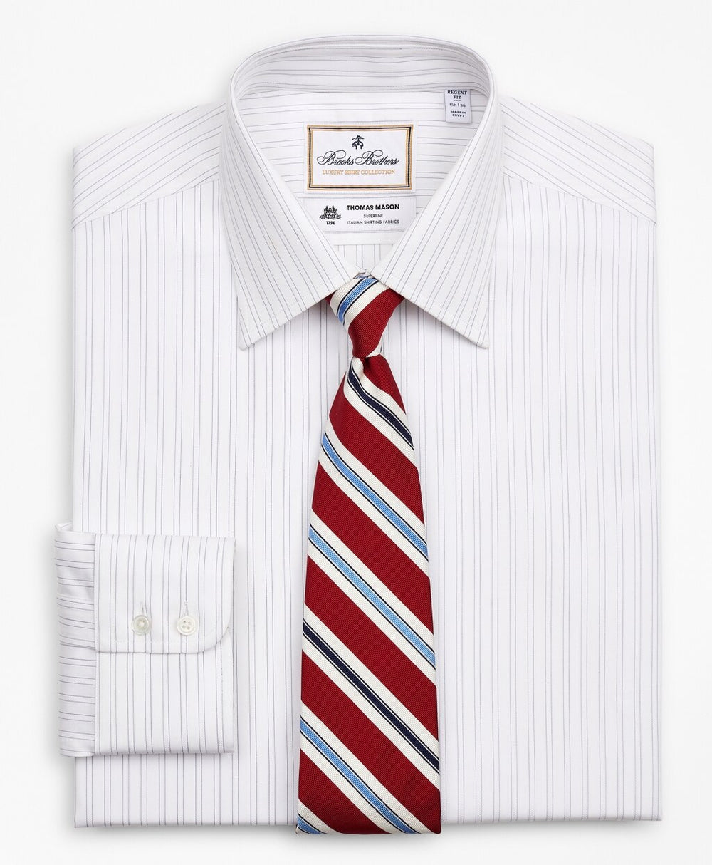 Luxury Collection Regent Fitted Dress Shirt, Franklin Spread Collar Stripe