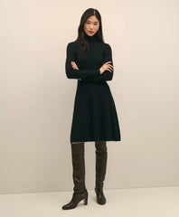 Merino Wool Turtleneck Dress