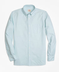 Solid Oxford Polo Button-Down Shirt