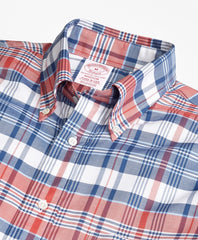 Madison Fit Oxford Madras Plaid Sport Shirt